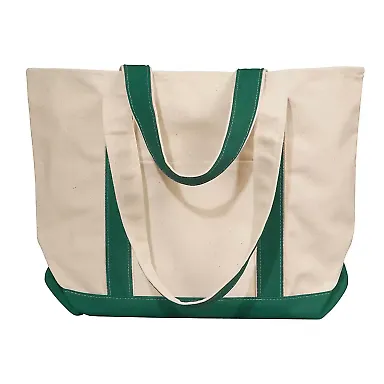 Liberty Bags 8871 16 Ounce Cotton Canvas Tote in Natural/ for grn front view