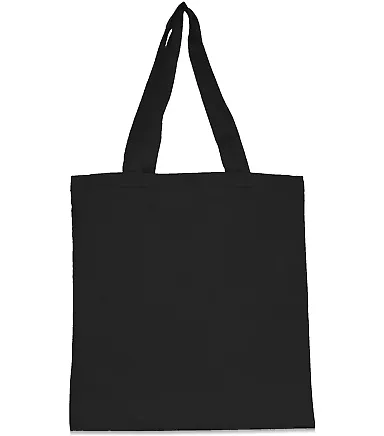 Liberty Bags 9860 Amy Cotton Canvas Tote BLACK front view