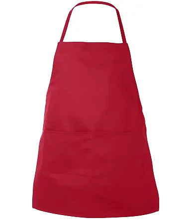 Liberty Bags 5502 Adjustable Neck Loop Apron RED front view