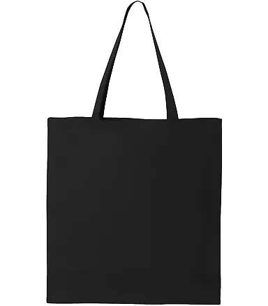 Liberty Bags 8502 BRANSON BARGAIN CANVAS TOTE BLACK front view