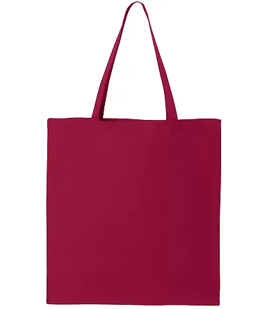 Liberty Bags 8502 BRANSON BARGAIN CANVAS TOTE RED front view