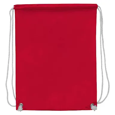 Liberty Bags 8887 Nylon Drawstring Backpack with W RED front view
