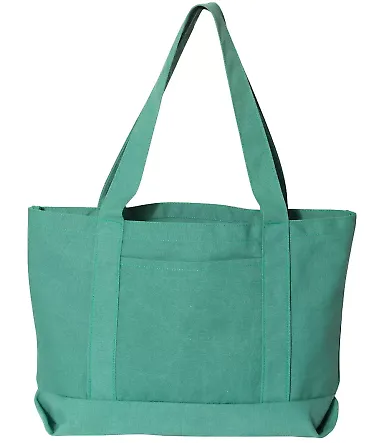 Liberty Bags 8870 Pigment Dyed Premium 12 Ounce Ca SEAFOAM GREEN front view
