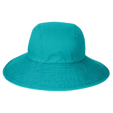 Ladies' Sea Breeze Floppy Hat in Caribbean blue front view