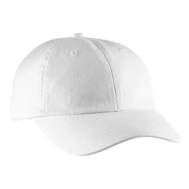 Ladies' Optimum Pigment-Dyed Cap WHITE front view