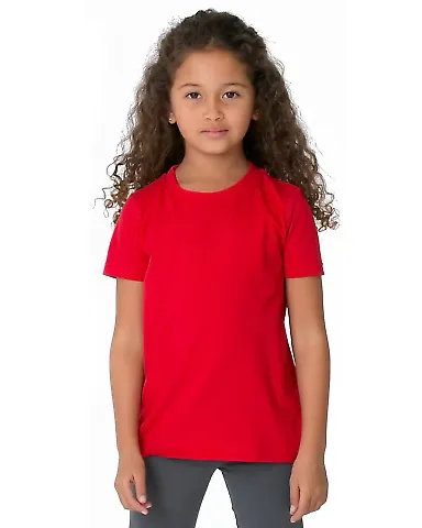 American Apparel 2105W Toddler Fine Jersey Short-S Red front view