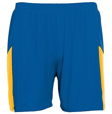 Augusta Sportswear 335 Sprint Short in Royal/ gold front view