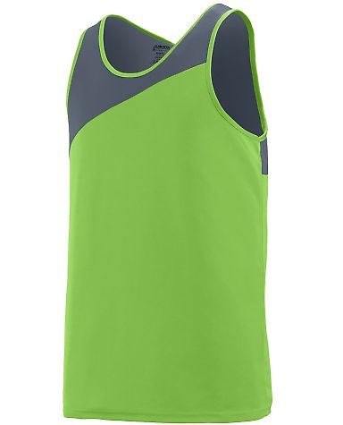 Augusta Sportswear 353 Youth Accelerate Jersey in Lime/ graphite front view