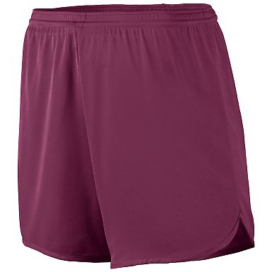 Augusta Sportswear 356 Youth Accelerate Short in Maroon front view