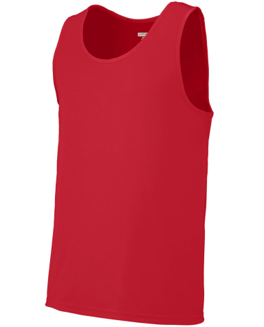 Augusta Sportswear 704 Youth Training Tank in Red front view