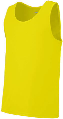 Augusta Sportswear 704 Youth Training Tank in Power yellow front view