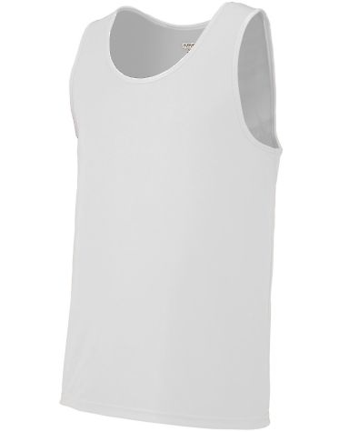 Augusta Sportswear 704 Youth Training Tank in White front view