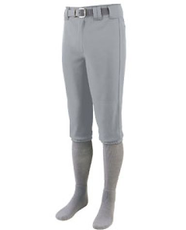 Augusta Sportswear 1452 Series Knee Length Basebal in Silver grey front view