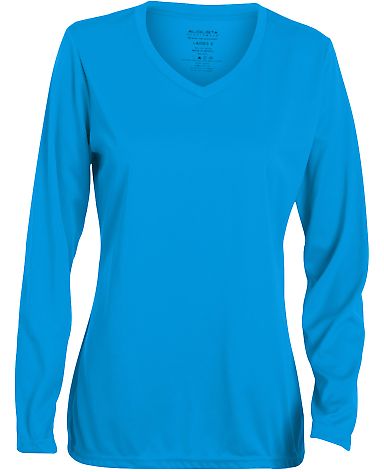 Augusta Sportswear 1788 Women's Long Sleeve Wickin in Power blue front view