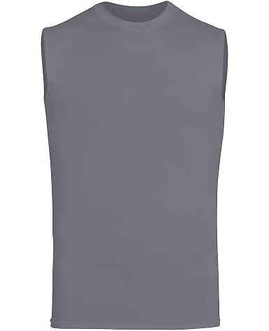 Augusta Sportswear 2602 Hyperform Sleeveless Compr in Graphite front view