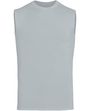 Augusta Sportswear 2602 Hyperform Sleeveless Compr in Silver front view