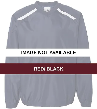 Augusta Sportswear 3417 Promentum Pullover Red/ Black front view