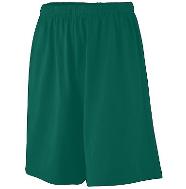 Augusta Sportswear 916 Youth Longer Length Jersey  in Dark green front view