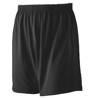 Augusta Sportswear 990 Jersey Knit Short in Black front view