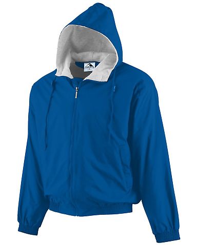 Augusta Sportswear 3280 Hooded Fleece Lined Jacket in Royal front view