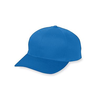 Augusta Sportswear 6206 Youth Six-Panel Cotton Twi in Royal front view
