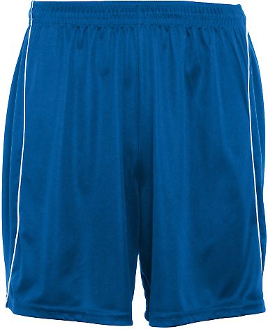 Augusta Sportswear 460 Wicking Soccer Short with P in Royal/ white front view