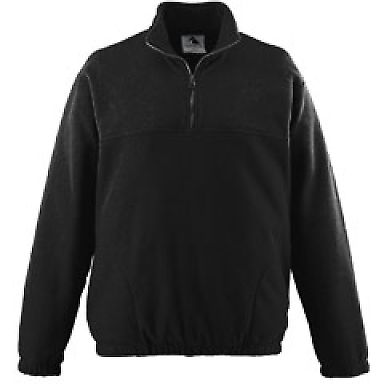 Augusta Sportswear 3530 Chill Fleece Half-Zip Pull in Black front view