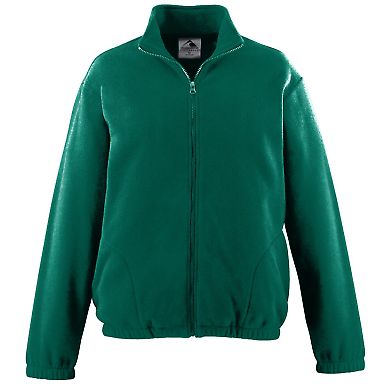 Augusta Sportswear 3540 Chill Fleece Full Zip Jack in Dark green front view