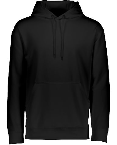 Augusta Sportswear 5505 Wicking Fleece Hoodie in Black front view