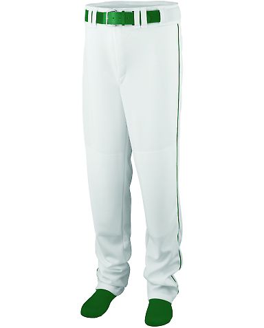 Augusta Sportswear 1445 Series Baseball/Softball P in White/ dark green front view