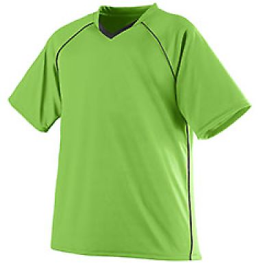 Augusta Sportswear 214 Striker Jersey in Lime/ black front view