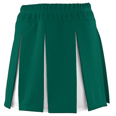 Augusta Sportswear 9115 Women's Liberty Skirt in Dark green/ white front view