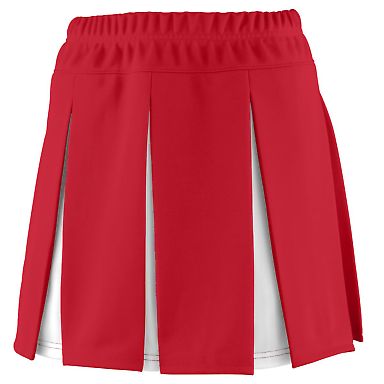 Augusta Sportswear 9115 Women's Liberty Skirt in Red/ white front view