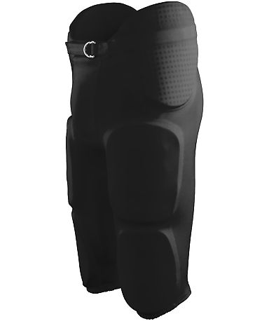 Augusta Sportswear 9600 Gridiron Integrated Footba in Black front view