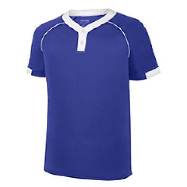 Augusta Sportswear 1552 Stanza Jersey in Purple/ white front view