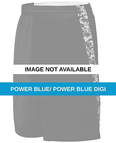 Augusta Sportswear 1163 Hook Shot Reversible Short Power Blue/ Power Blue Digi front view