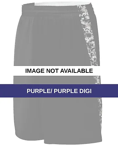 Augusta Sportswear 1163 Hook Shot Reversible Short Purple/ Purple Digi front view