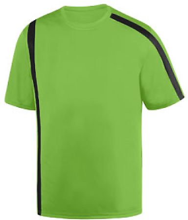 Augusta Sportswear 1620 Attacking Third Jersey in Lime/ black front view