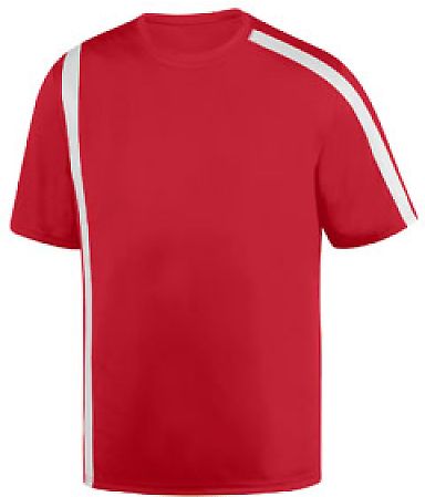 Augusta Sportswear 1621 Youth Attacking Third Jers in Red/ white front view