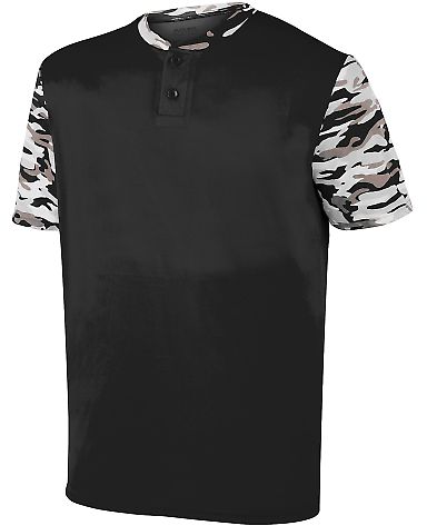 Augusta Sportswear 1548 Pop Fly Jersey BLACK/ BLK MOD