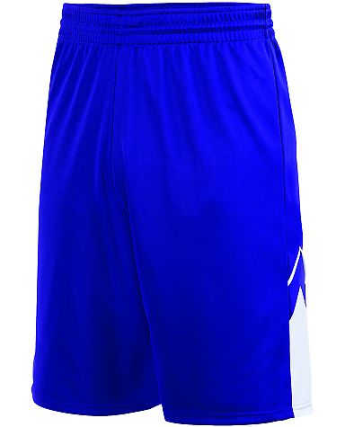 Augusta Sportswear 1168 Alley-Oop Reversible Short in Purple/ white front view