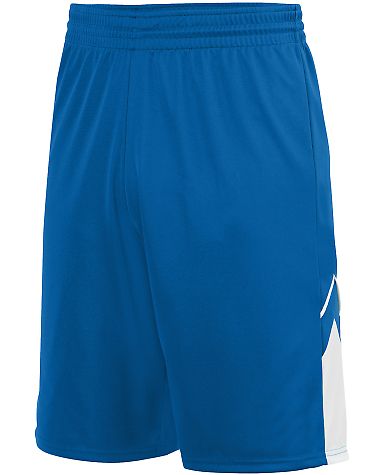 Augusta Sportswear 1168 Alley-Oop Reversible Short in Royal/ white front view