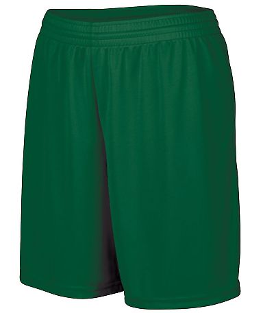 Augusta Sportswear 1423 Women's Octane Short in Dark green front view