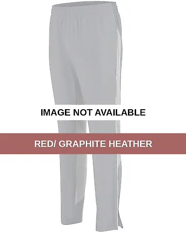 Augusta Sportswear 3305 Preeminent Tapered Pant Red/ Graphite Heather front view