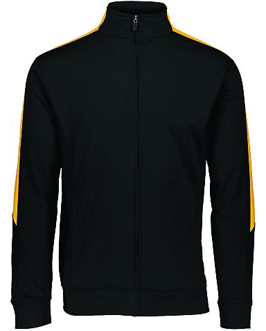 Augusta Sportswear 4395 Medalist Jacket 2.0 in Black/ gold front view