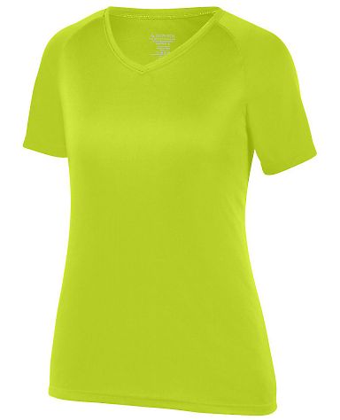 Augusta Sportswear 2793 Girls Attain Wicking T Shi in Lime front view