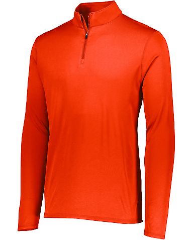 Augusta Sportswear 2785 Attain Quarter-Zip Pullove in Orange front view