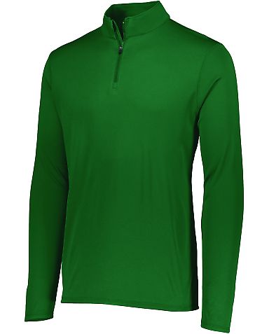 Augusta Sportswear 2785 Attain Quarter-Zip Pullove in Dark green front view