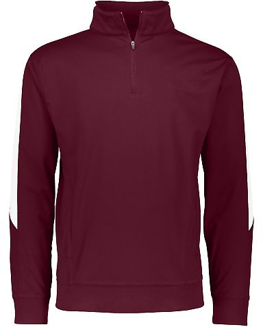 Augusta Sportswear 4386 Medalitst 2.0 Pullover in Maroon/ white front view