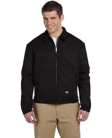 Dickies TJ15 Eisenhower Classic Lined Jacket in Black front view